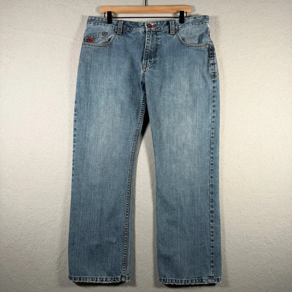 Quiksilver QuikJean Regular Fit Blue Denim Jeans Mens 36x28 FQSD1035S